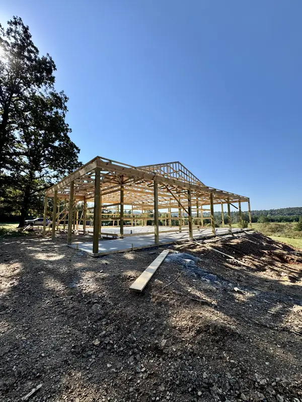 Pole barn framing